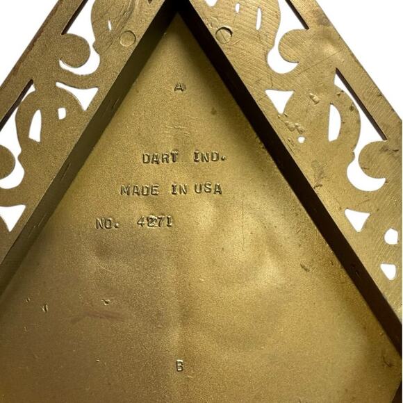 Vintage Diamond MCM Wall Art Dart Ind Set of 4 Made in USA 1970 - Picture 7 of 9